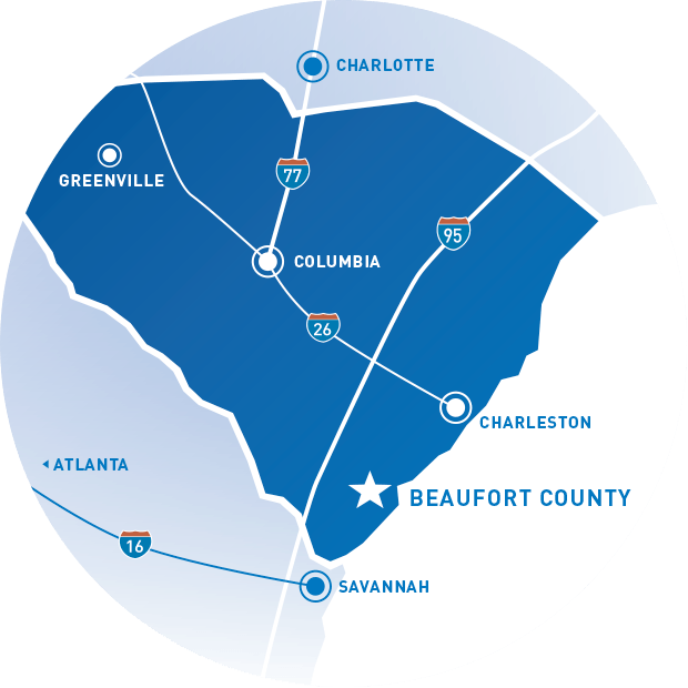 Beaufort County, South Carolina Regional Map