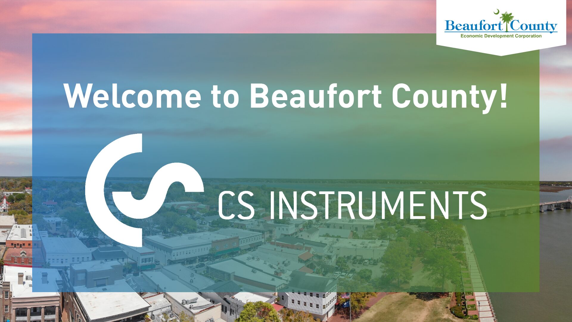 Beaufort County Welcomes CS INSTRUMENTS